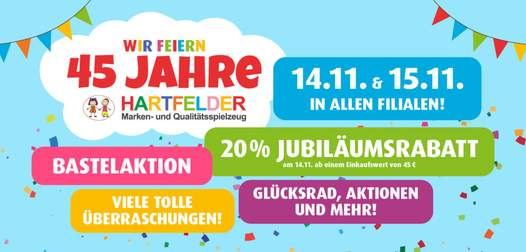 Wir feiern 45 Jahre Hartfelder