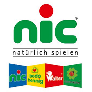 NIC Holzspielzeug Logo Hartfelder Marken- und Qualitätsspielzeug Hamburg